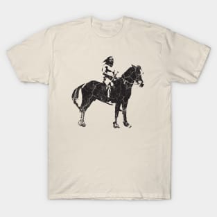 Warrior on Horseback - Native American T-Shirt